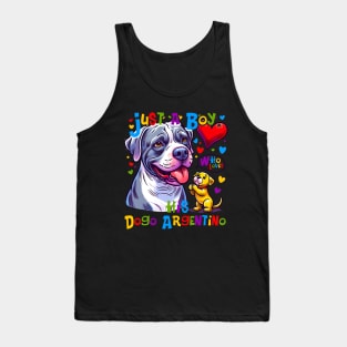 How a Boy and His Dogo Argentino Became Best Friends Tank Top